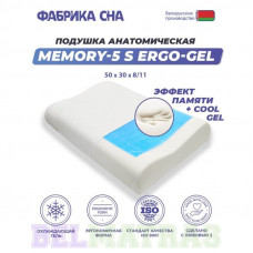 Подушка Фабрика Сна Memory-5 S Gel 30х50